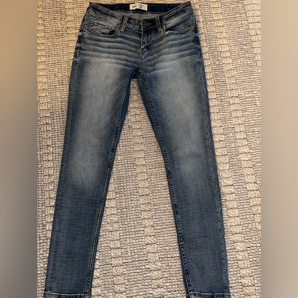 BKE Women's Skinny Jeans - Medium Blue Fade